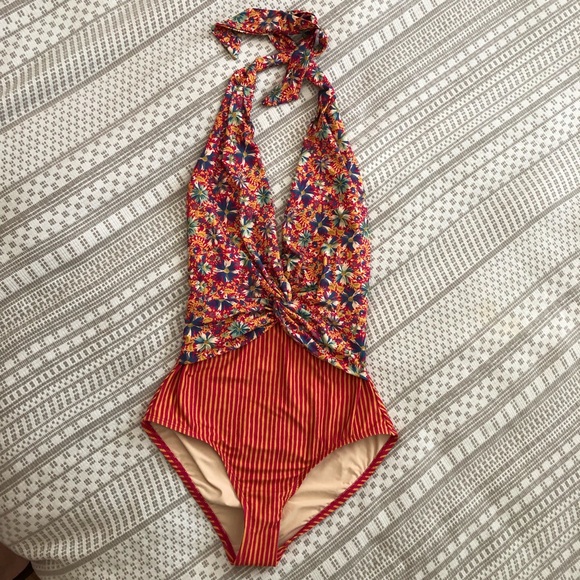 Anthropologie Other - Anthropologie Twist-Front one-piece swimsuit NWT